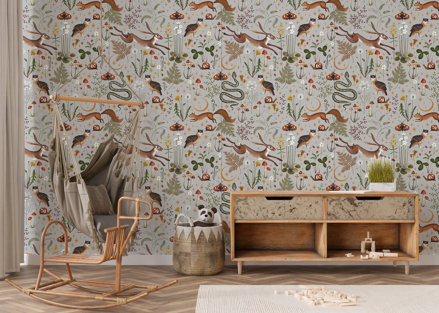 Woodland Forest Removable Peel And Stick Wallpaper
