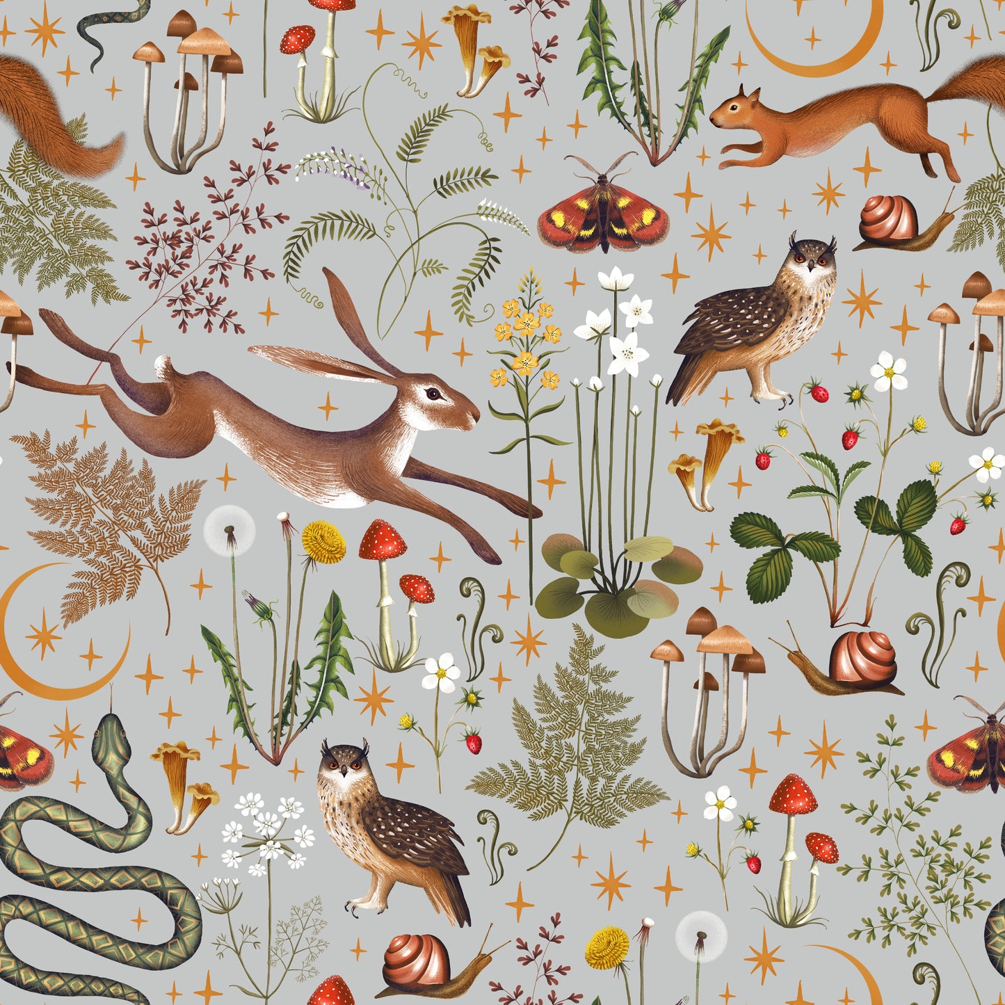 Woodland Forest Removable Peel And Stick Wallpaper
