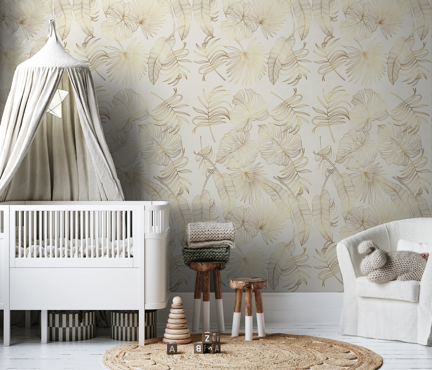 Lainey'S Leaves Removable Peel And Stick Wallpaper