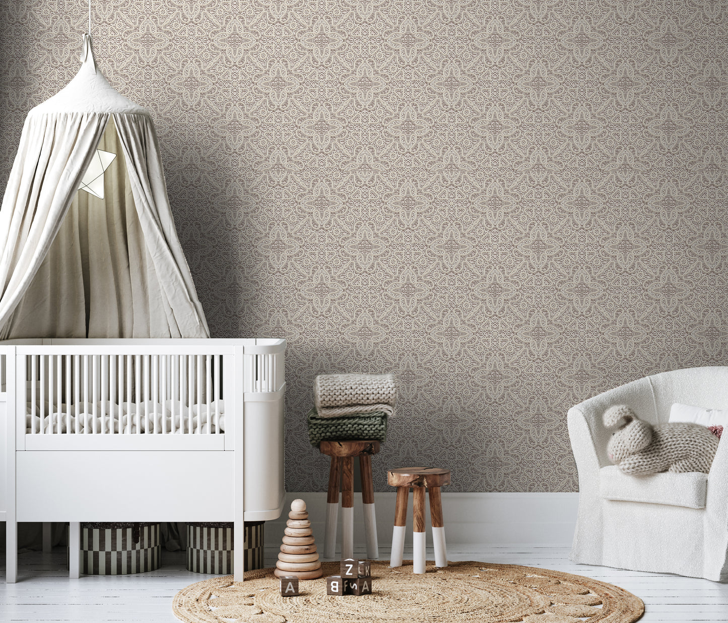 Vintage Lace Removable Peel And Stick Wallpaper