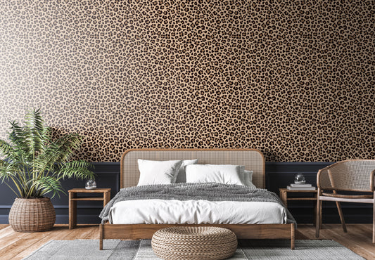 Leopard Print Removable Peel And Stick Wallpaper