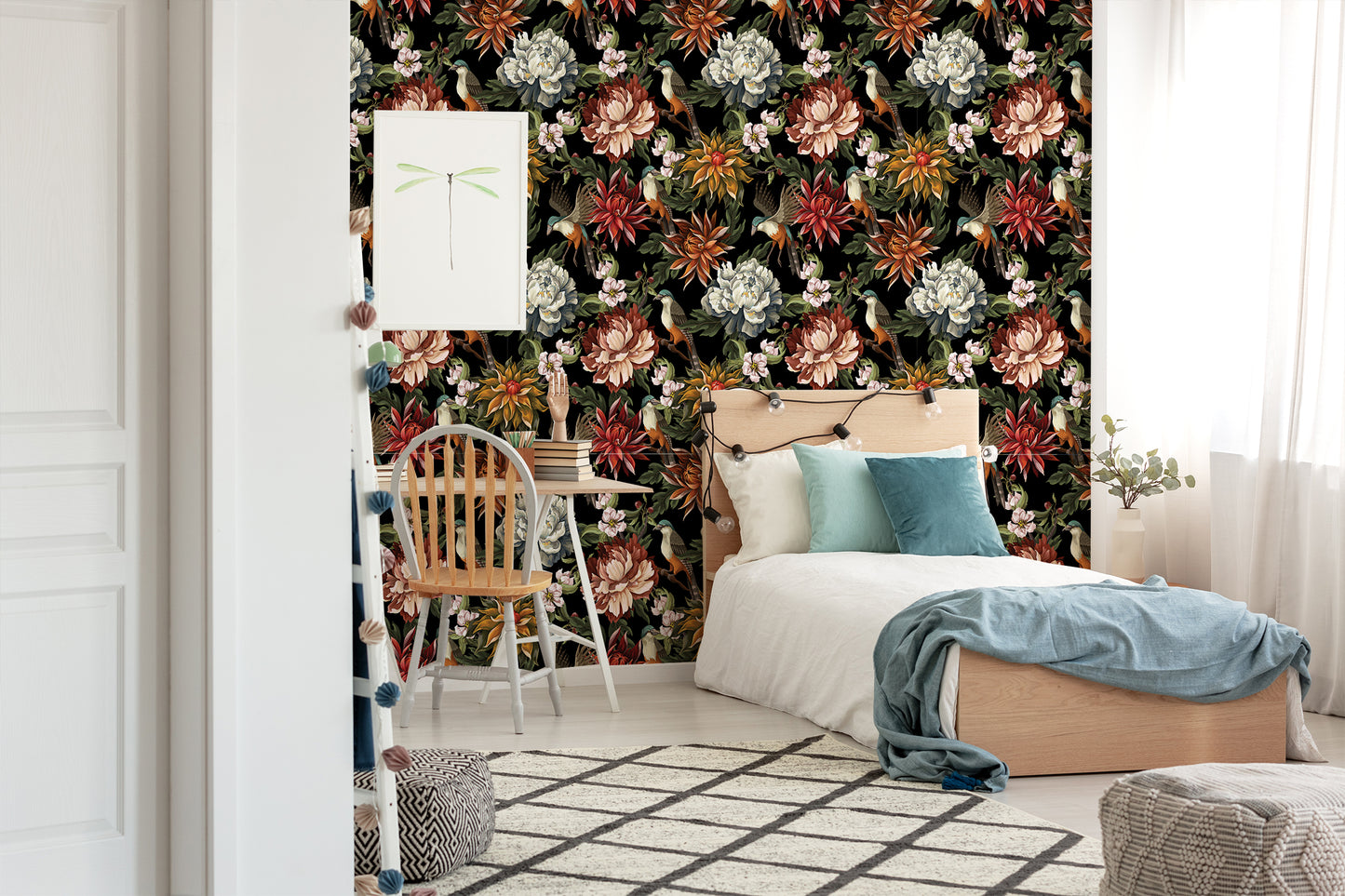 Midnight In The Garden Removable Peel And Stick Wallpaper