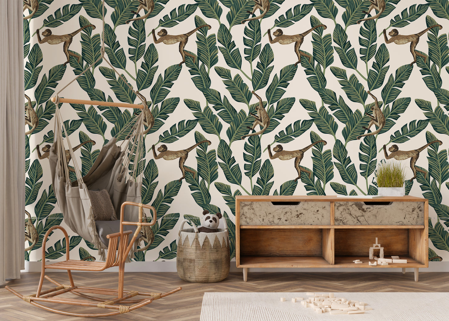 Monkey Business Removable Peel And Stick Wallpaper