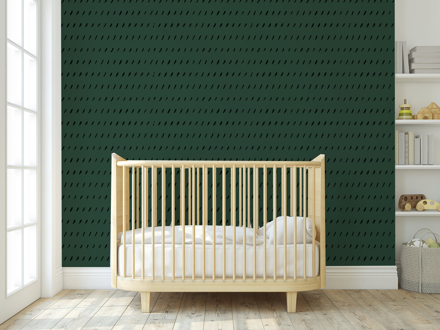 Prosperity Green Removable Peel And Stick Wallpaper