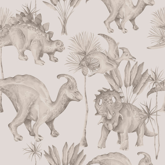 Dinosaur Herbivores Removable Peel And Stick Wallpaper