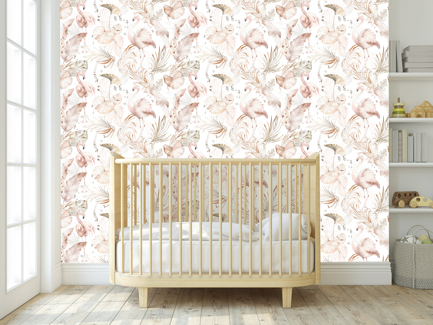 Fantastical Flamingos Removable Peel And Stick Wallpaper