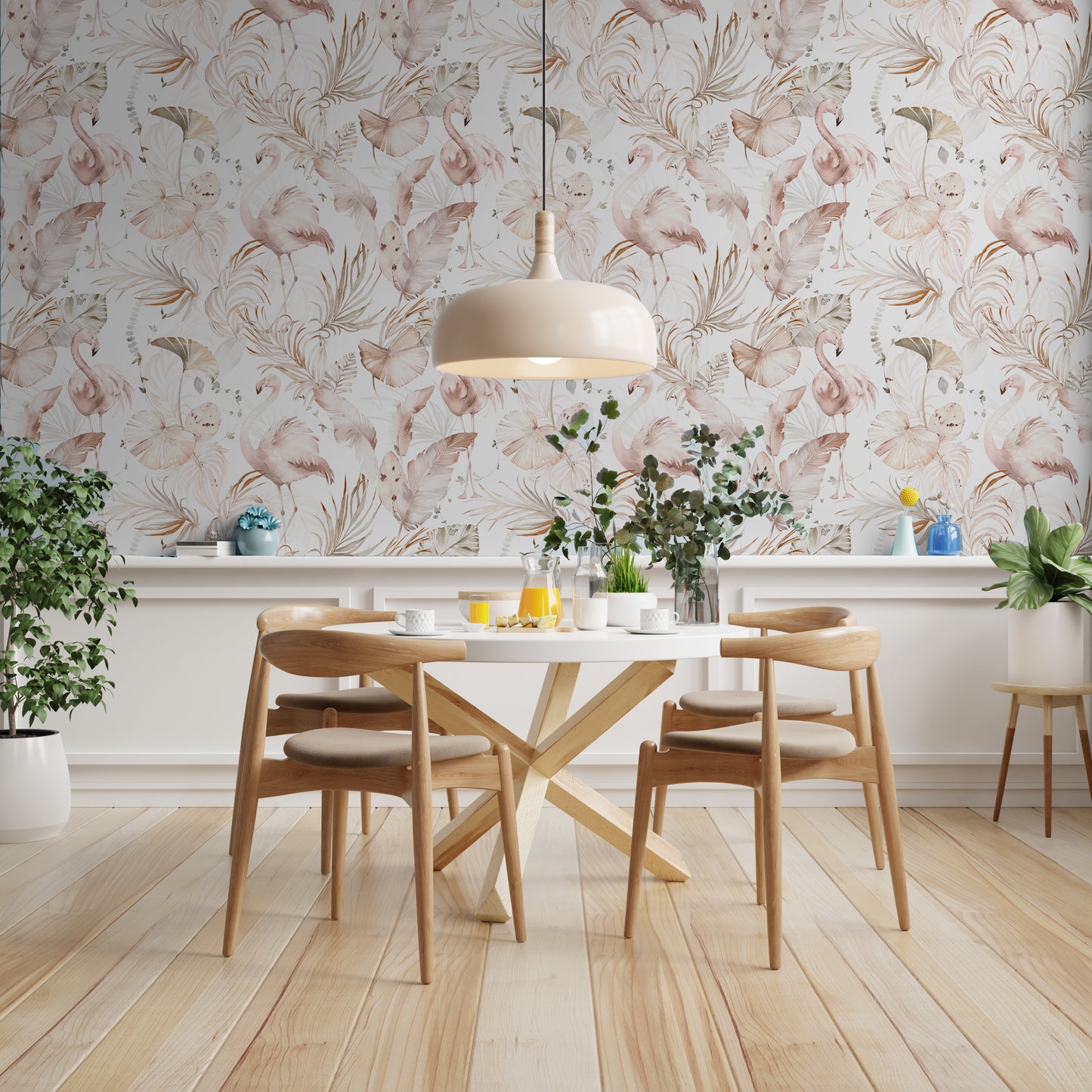 Fantastical Flamingos Removable Peel And Stick Wallpaper