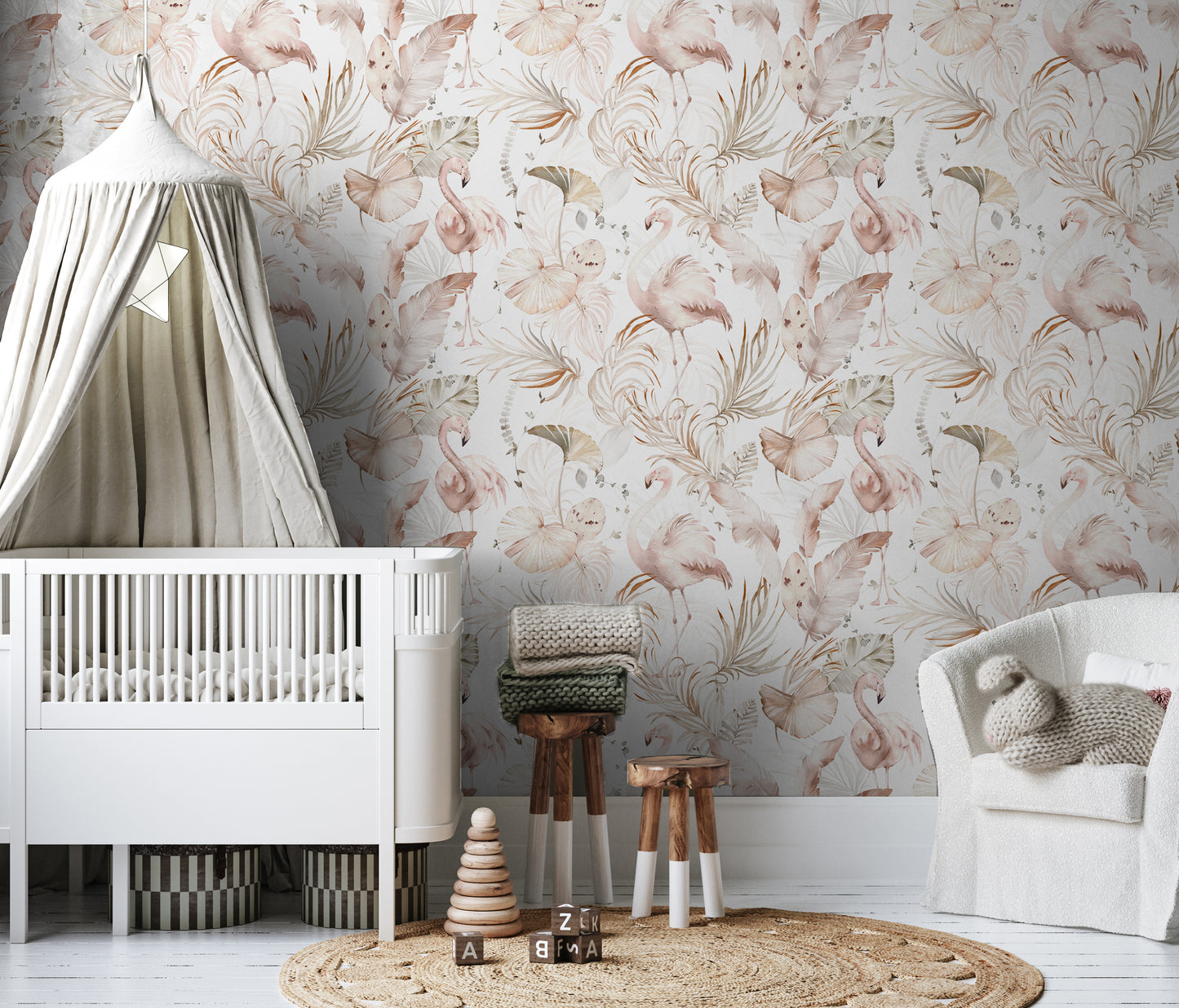 Fantastical Flamingos Removable Peel And Stick Wallpaper