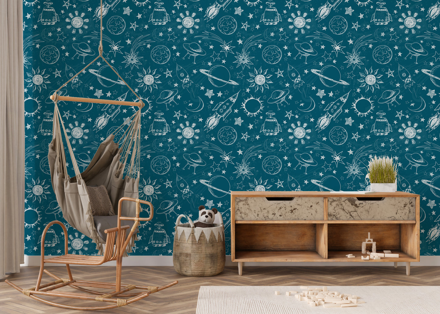 Intergalactic Space Themed Removable Peel And Stick Wallpaper