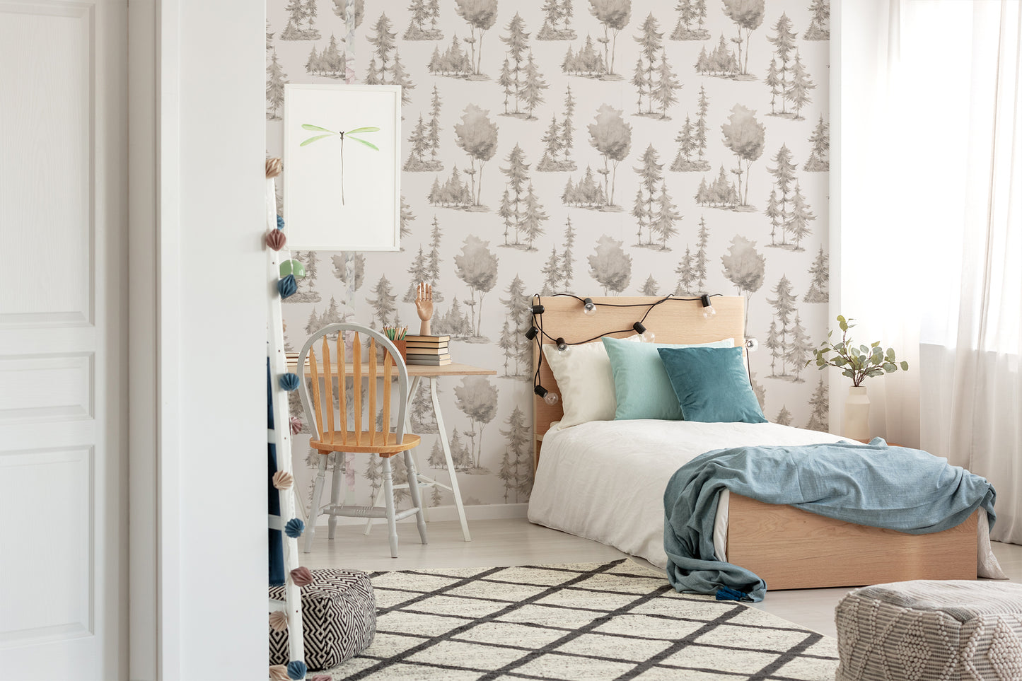 Quiet Little Trees Removable Peel And Stick Wallpaper