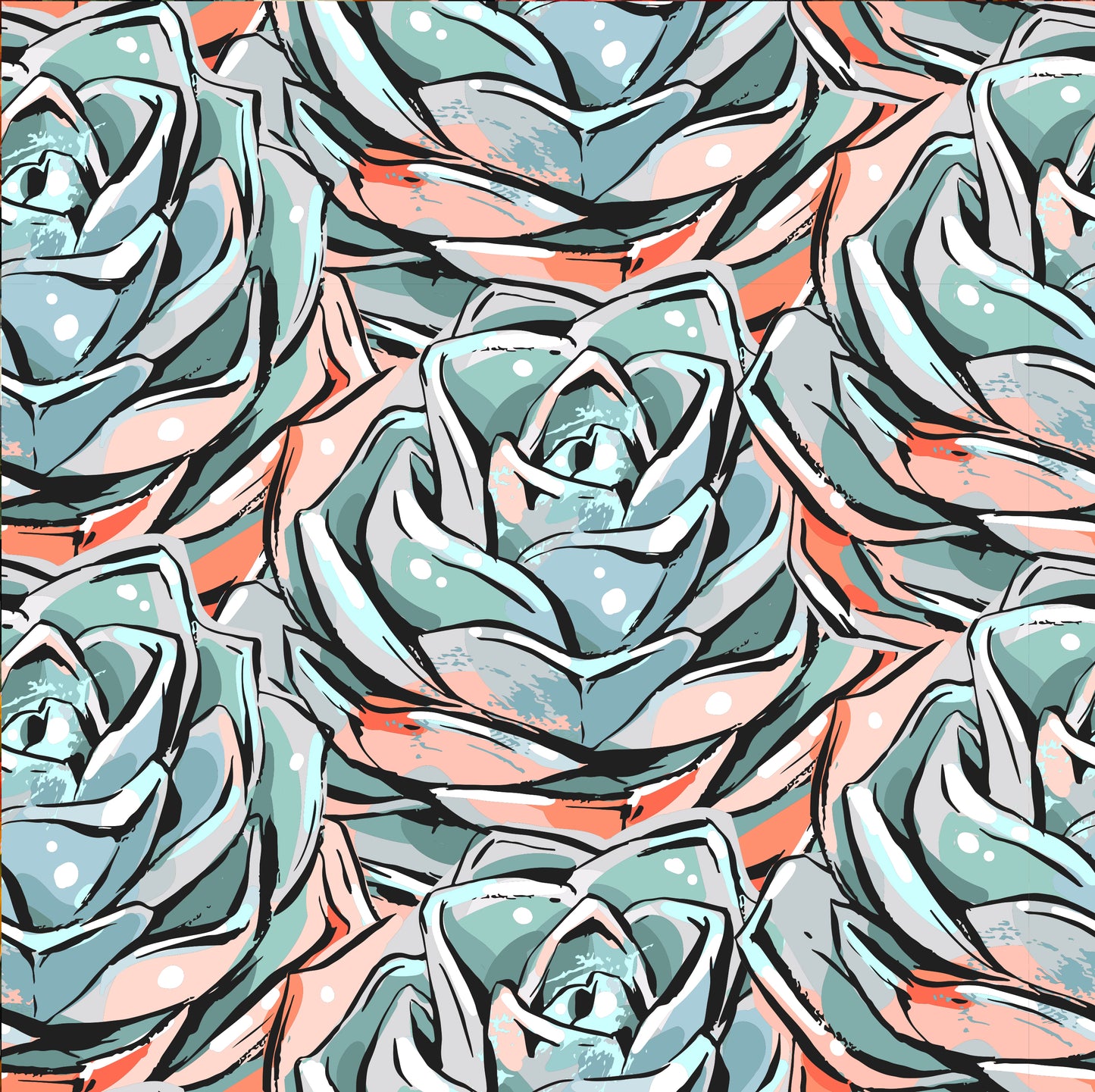 Sweet Succulent Removable Peel And Stick Wallpaper