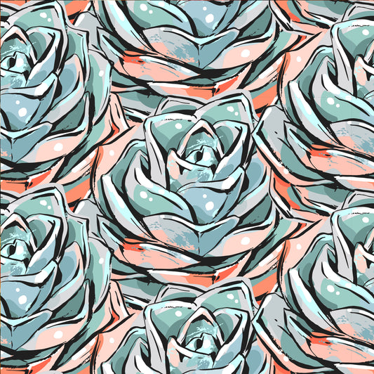 Sweet Succulent Removable Peel And Stick Wallpaper